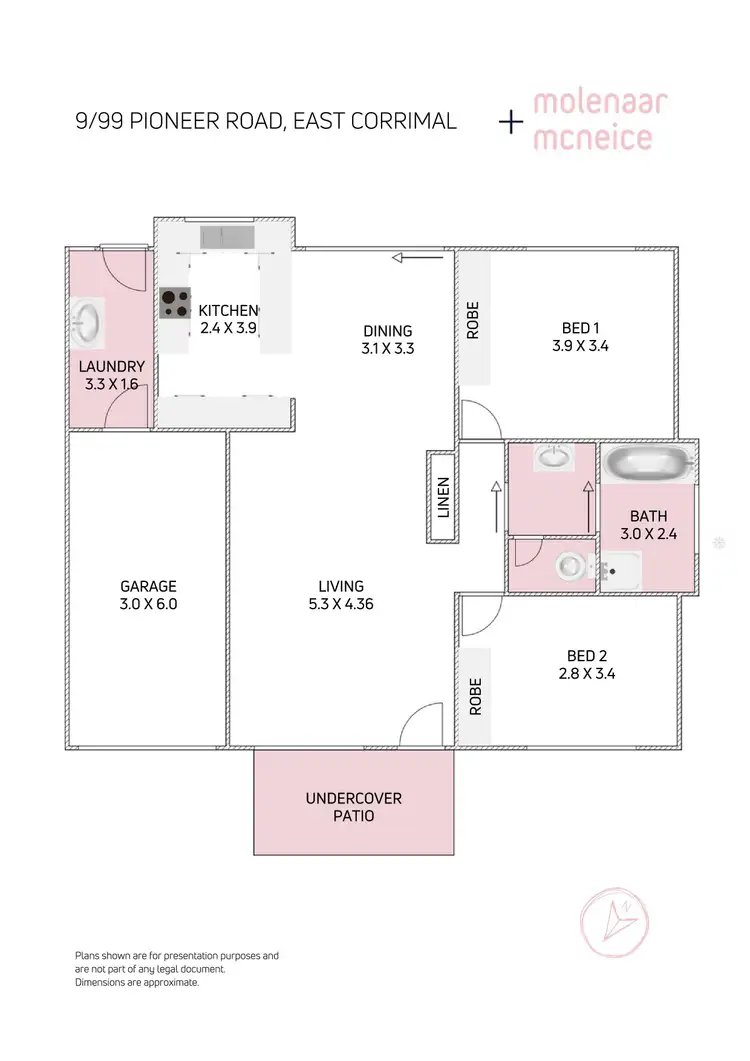 Floorplan of Homely villa listing, 9/99 Pioneer Road, East Corrimal NSW 2518