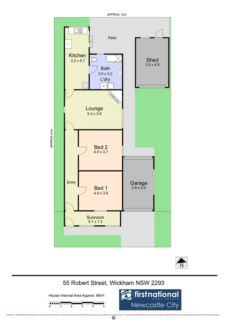 Floorplan of Homely house listing, 55 Robert Street, Wickham NSW 2293