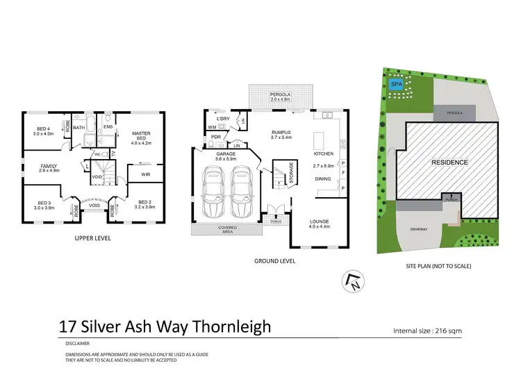 Floorplan of Homely semi-detached listing, 17 Silver Ash Way, Thornleigh NSW 2120