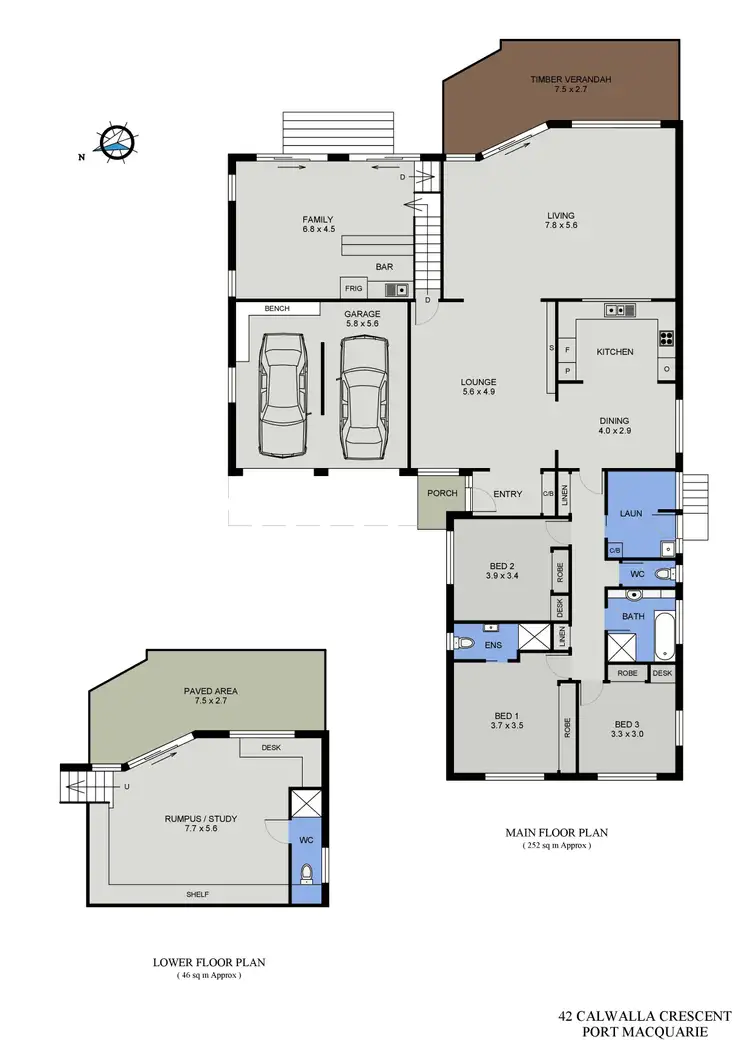 Floorplan of Homely house listing, 42 Calwalla Crescent, Port Macquarie NSW 2444