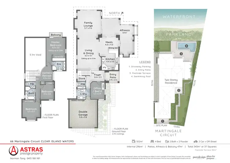 Floorplan of Homely house listing, 66 Martingale Circuit, Clear Island Waters QLD 4226