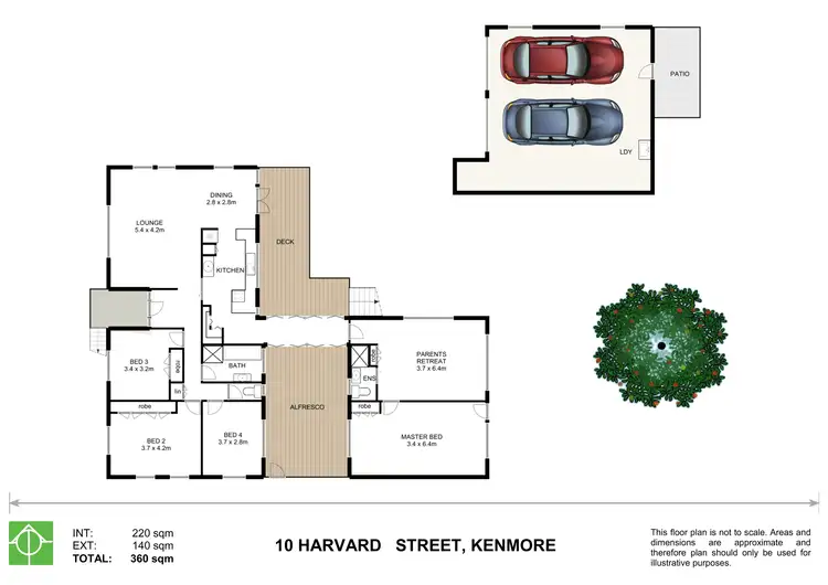 Floorplan of Homely house listing, 10 Harvard Street, Kenmore QLD 4069