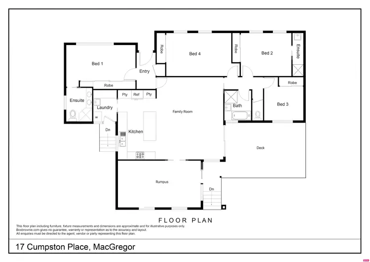 Floorplan of Homely house listing, 17 Cumpston Place, Macgregor ACT 2615