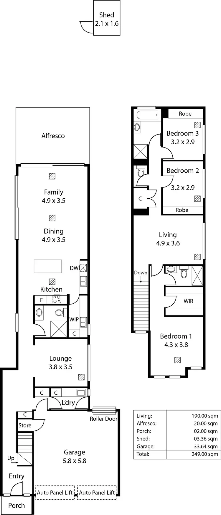 Floorplan of Homely house listing, 49A La Perouse Avenue, Flinders Park SA 5025