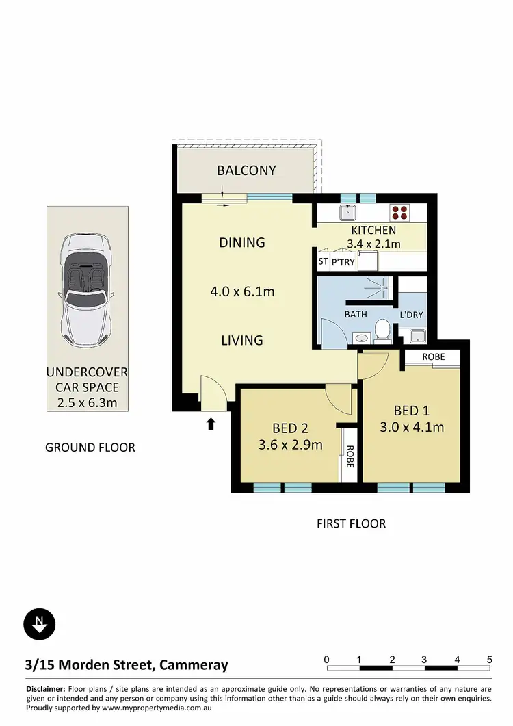 Floorplan of Homely apartment listing, 3/15 Morden Street, Cammeray NSW 2062