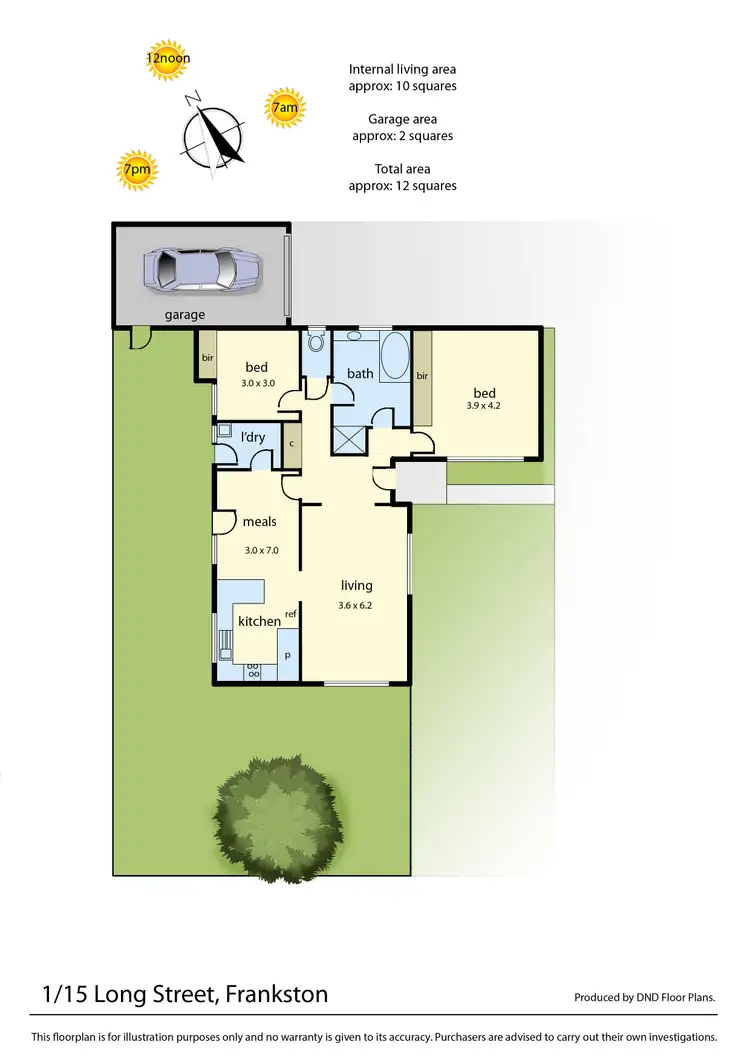 Floorplan of Homely unit listing, 1/15 Long Street, Frankston VIC 3199