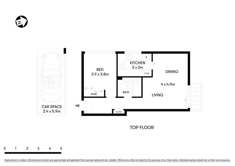 Floorplan of Homely apartment listing, 9/389A Alfred Street North, Neutral Bay NSW 2089