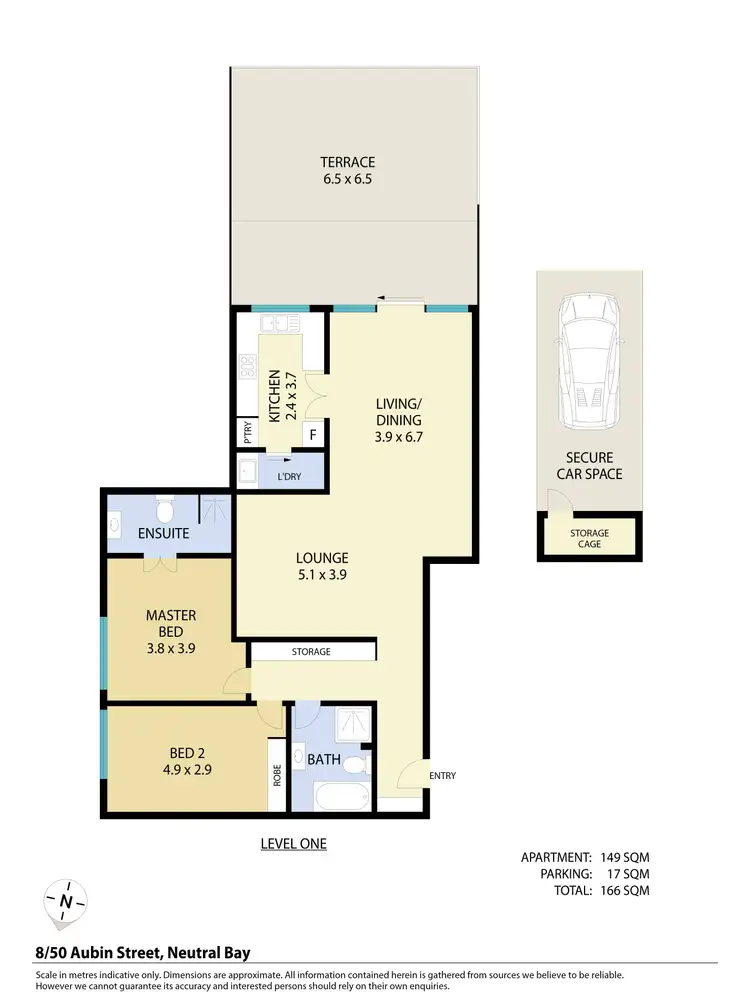 Floorplan of Homely apartment listing, 8/50 Aubin Street, Neutral Bay NSW 2089
