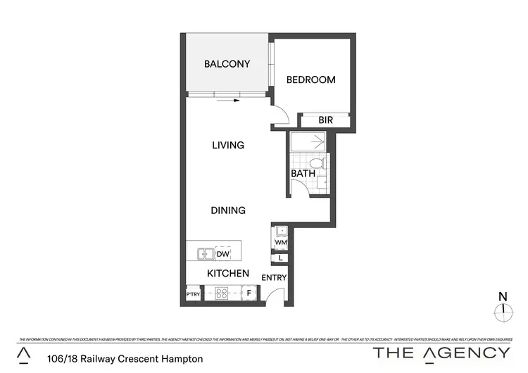Floorplan of Homely apartment listing, 106/18 Railway Crescent, Hampton VIC 3188