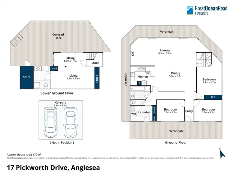 Floorplan of Homely house listing, 17 Pickworth Drive, Anglesea VIC 3230