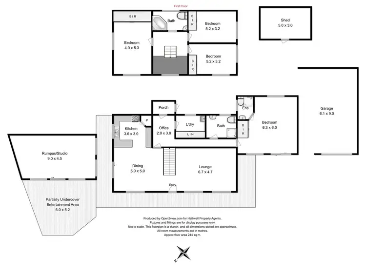 Floorplan of Homely house listing, 2 Richardson Drive, Don TAS 7310