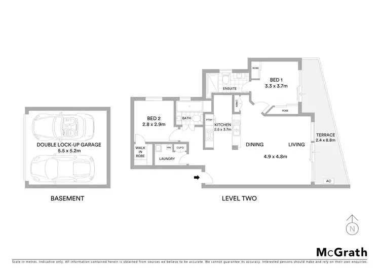 Floorplan of Homely apartment listing, 15/8 Croydon Street, Cronulla NSW 2230