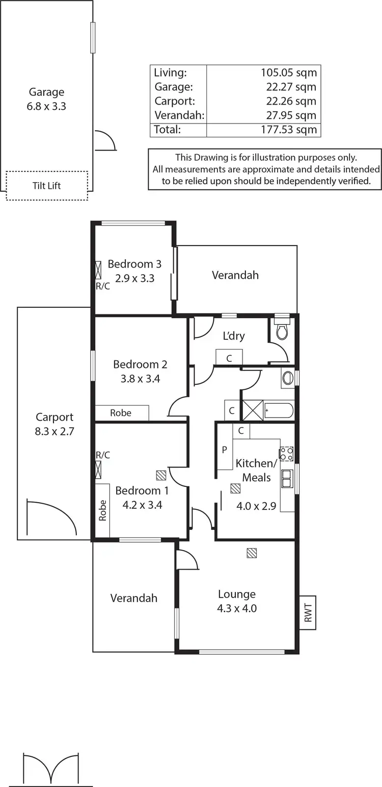 Floorplan of Homely house listing, 17 George Street, Payneham SA 5070