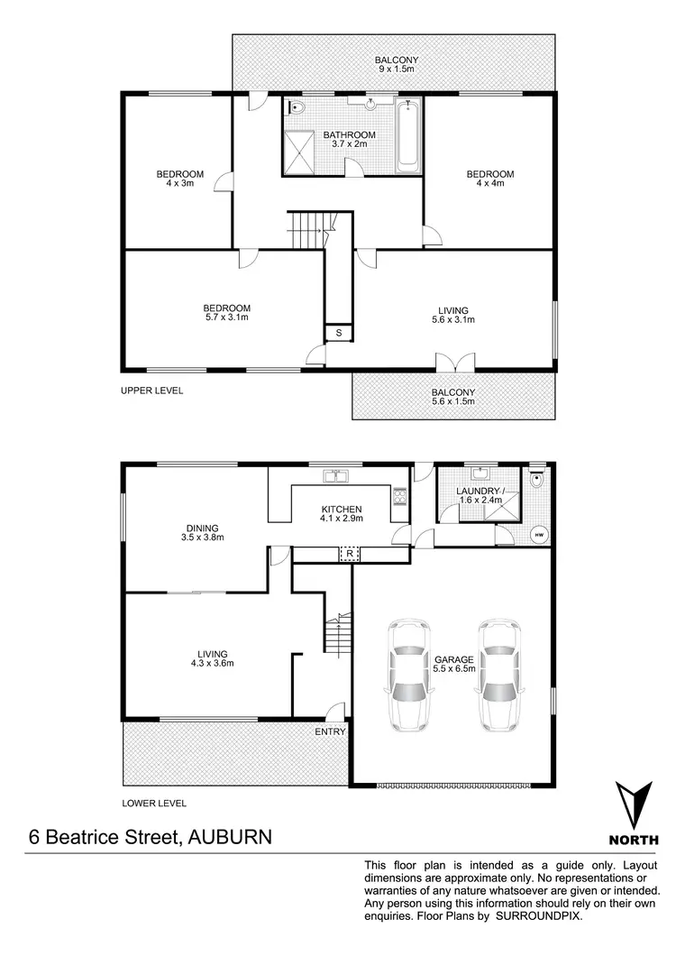 Floorplan of Homely house listing, 6 Beatrice Street, Auburn NSW 2144
