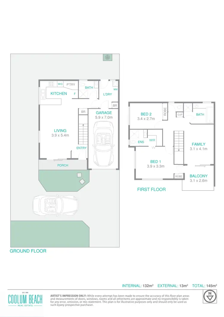 Floorplan of Homely unit listing, 1/19 Elizabeth Street, Coolum Beach QLD 4573