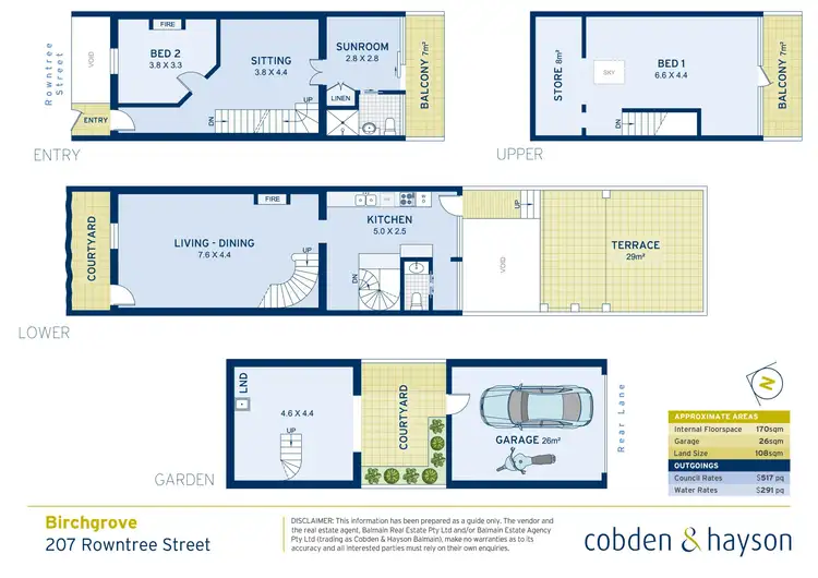 Floorplan of Homely house listing, 207 Rowntree Street, Birchgrove NSW 2041