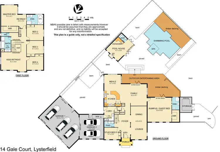 Floorplan of Homely house listing, 14 Gale Court, Lysterfield VIC 3156