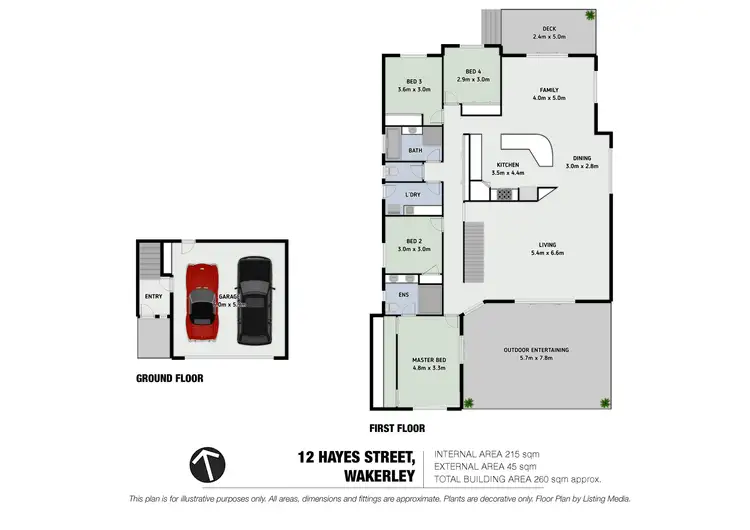 Floorplan of Homely house listing, 12 Hayes Street, Wakerley QLD 4154