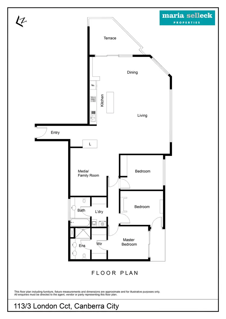 Floorplan of Homely apartment listing, 113/3 London Circuit, City ACT 2601
