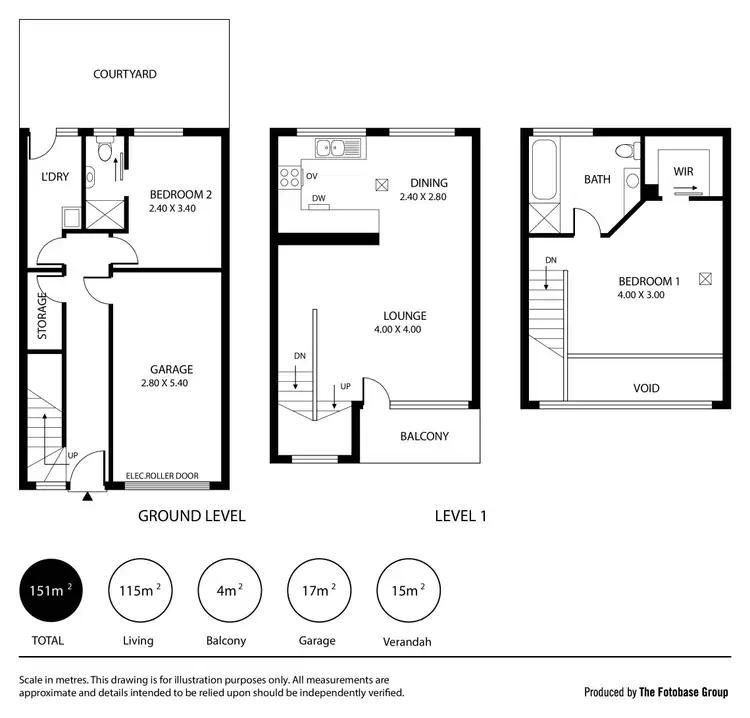 Floorplan of Homely townhouse listing, 3/26 Princess Street, Adelaide SA 5000