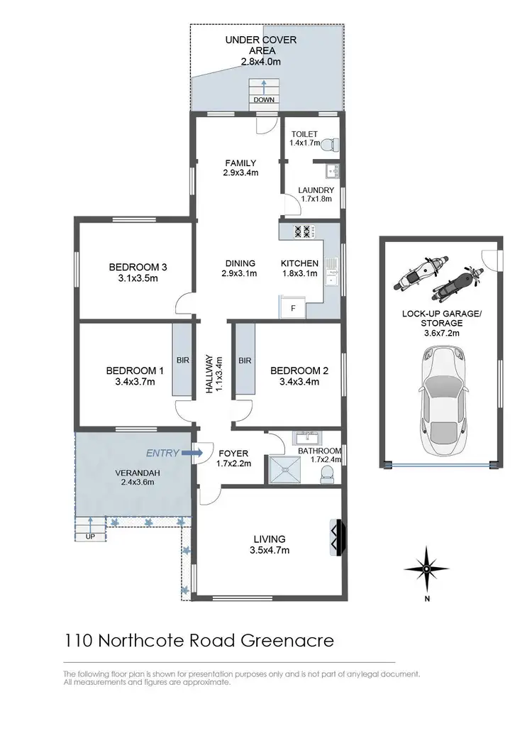 Floorplan of Homely house listing, 110 Northcote Road, Greenacre NSW 2190