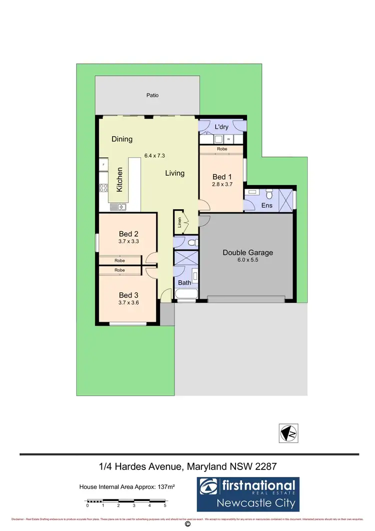 Floorplan of Homely unit listing, 1/4 Hardes Avenue, Maryland NSW 2287