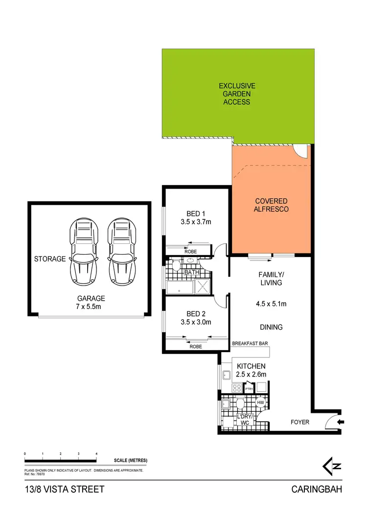 Floorplan of Homely apartment listing, 13/8-10 Vista Street, Caringbah NSW 2229