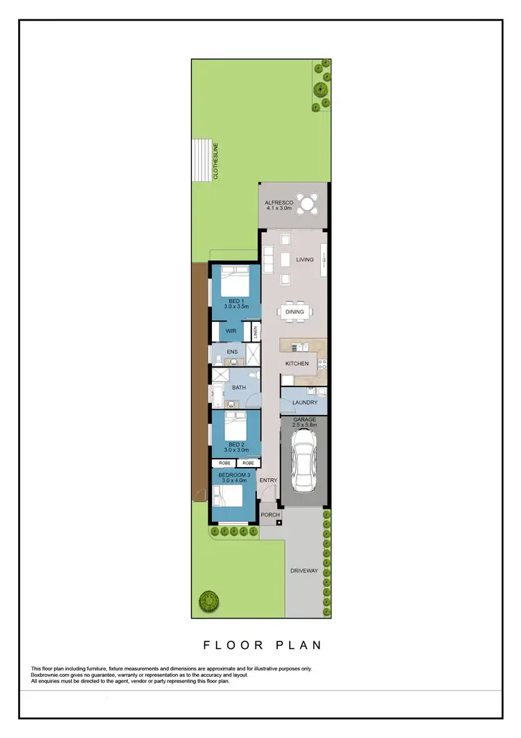 Floorplan of Homely semi-detached listing, 28B Sirius Street, Sanctuary Point NSW 2540