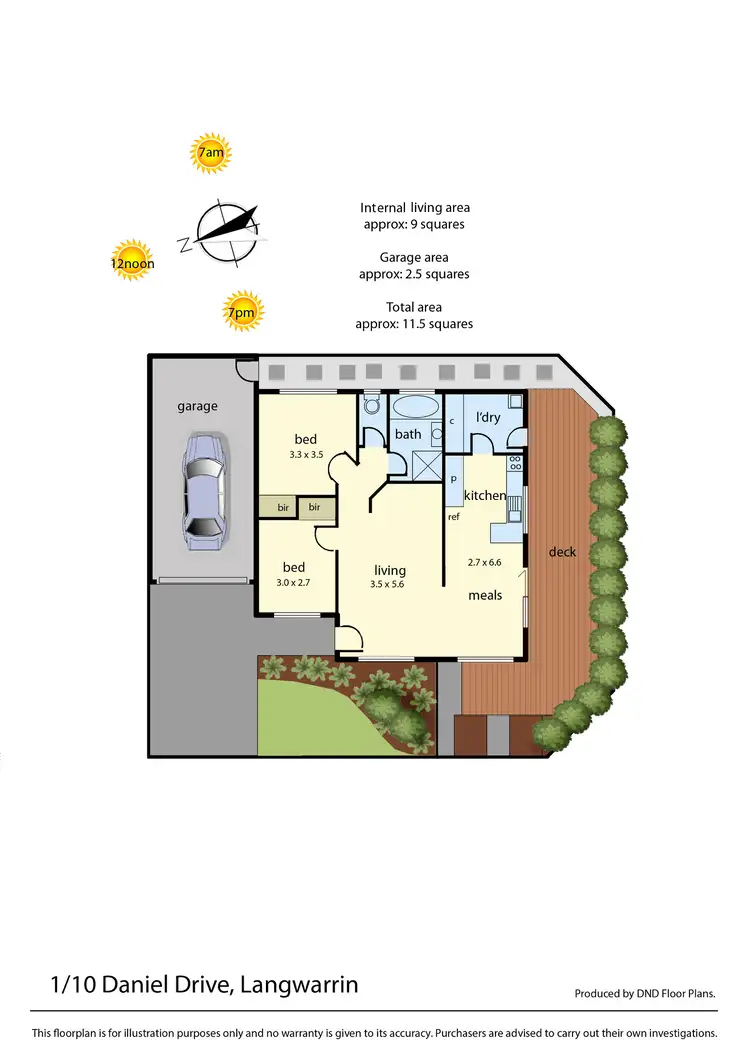 Floorplan of Homely unit listing, 1/10 Daniel Drive, Langwarrin VIC 3910