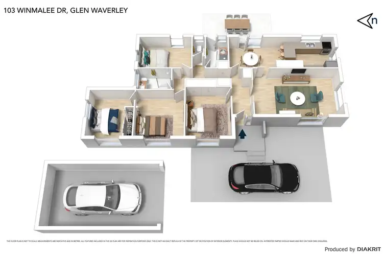 Floorplan of Homely house listing, 103 Winmalee Drive, Glen Waverley VIC 3150