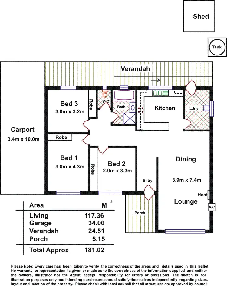 Floorplan of Homely house listing, 46 Bowman Crescent, Enfield SA 5085