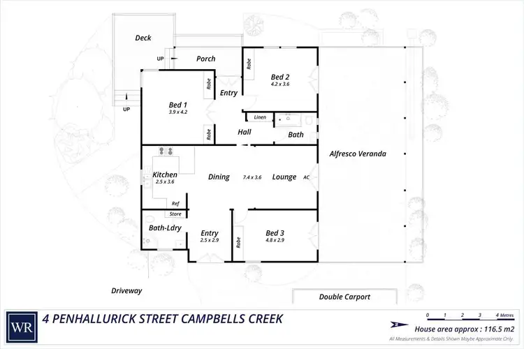 Floorplan of Homely house listing, 4 Penhallurick Street, Campbells Creek VIC 3451