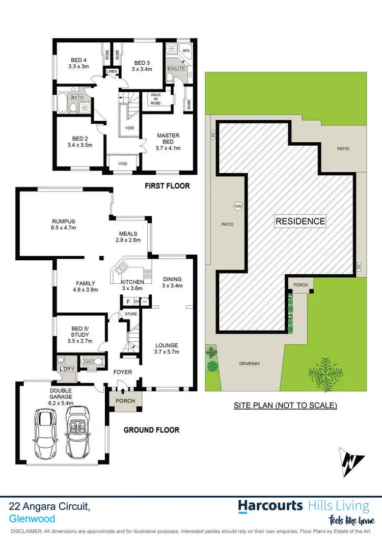 Floorplan of Homely house listing, 22 Angara Circuit, Glenwood NSW 2768