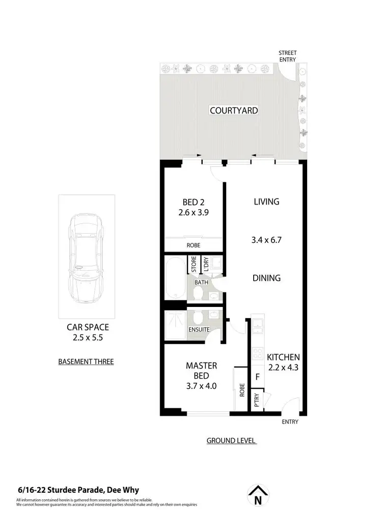 Floorplan of Homely apartment listing, G06/16-22 Sturdee Parade, Dee Why NSW 2099
