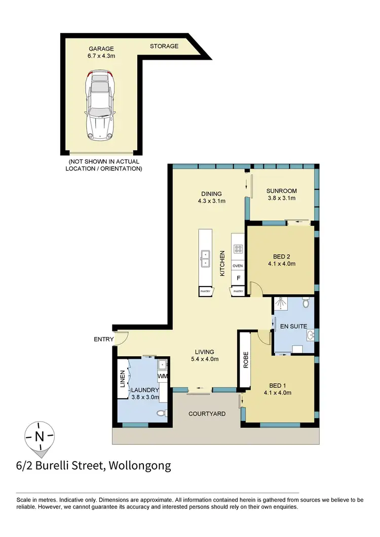 Floorplan of Homely apartment listing, 6/2 Burelli Street, Wollongong NSW 2500
