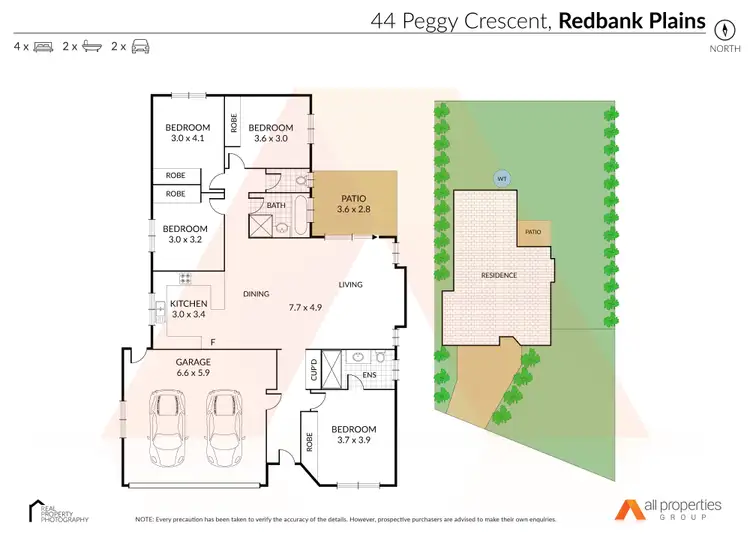 Floorplan of Homely house listing, 44 Peggy Crescent, Redbank Plains QLD 4301