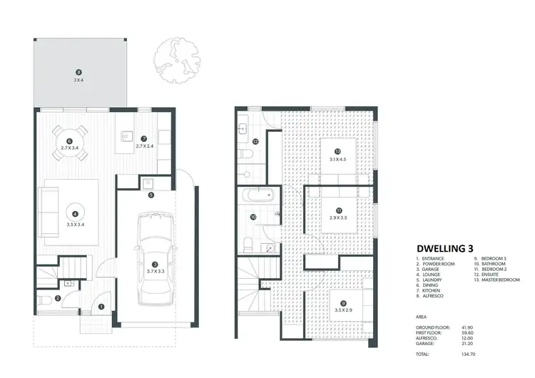 Floorplan of Homely house listing, 3, 4 & 5/10 Richland Road, Newton SA 5074