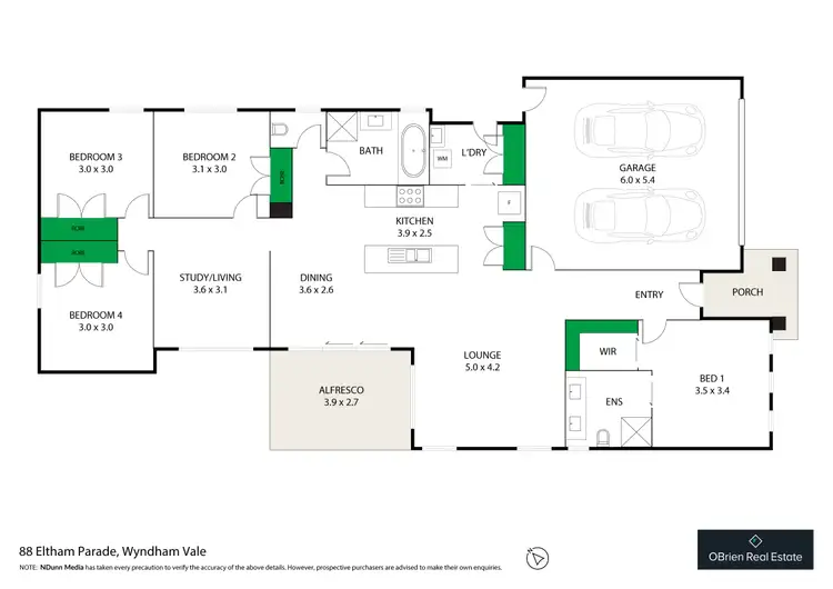 Floorplan of Homely house listing, 88 Eltham Parade, Manor Lakes VIC 3024