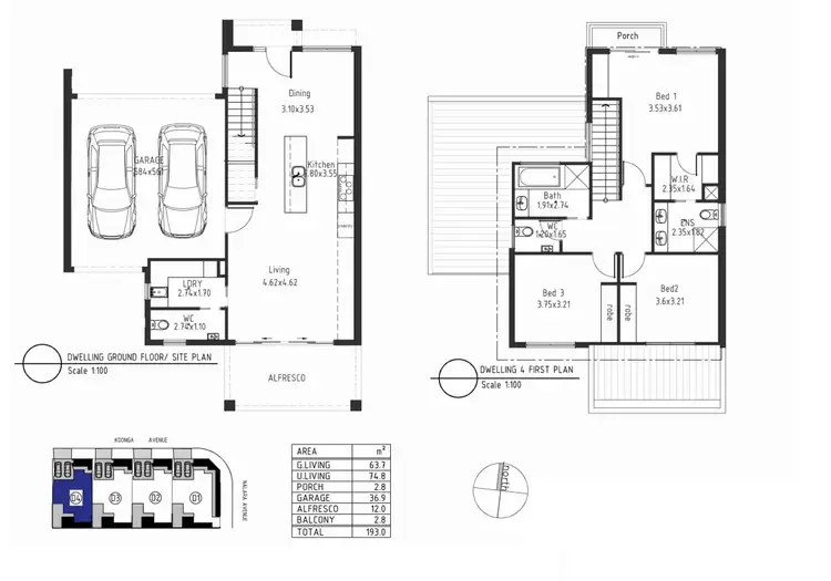 Floorplan of Homely house listing, 12A, 12B, Koonga Avenue, Rostrevor SA 5073