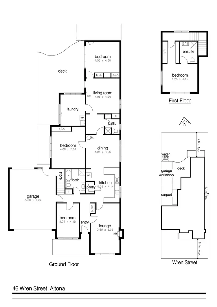 Floorplan of Homely house listing, 46 Wren Street, Altona VIC 3018