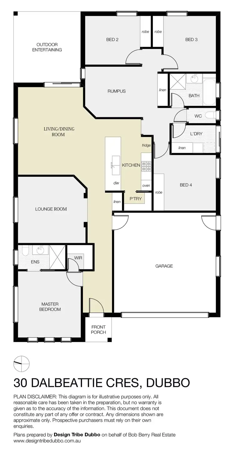 Floorplan of Homely house listing, 30 Dalbeattie Crescent, Dubbo NSW 2830