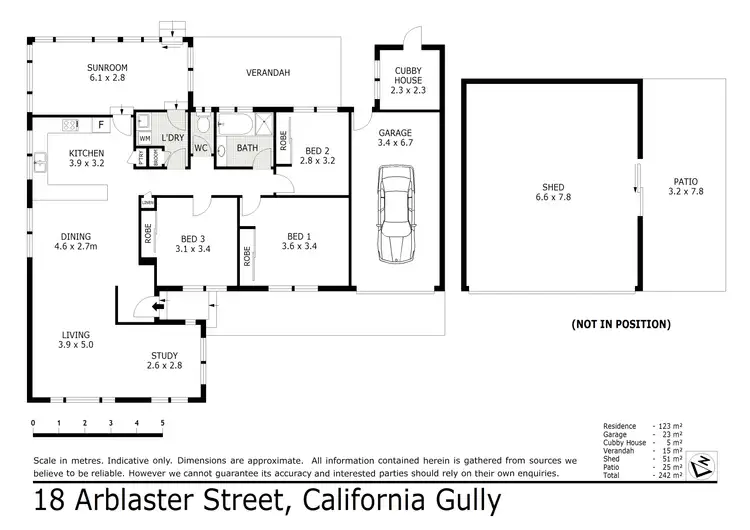 Floorplan of Homely house listing, 18 Arblaster Street, California Gully VIC 3556
