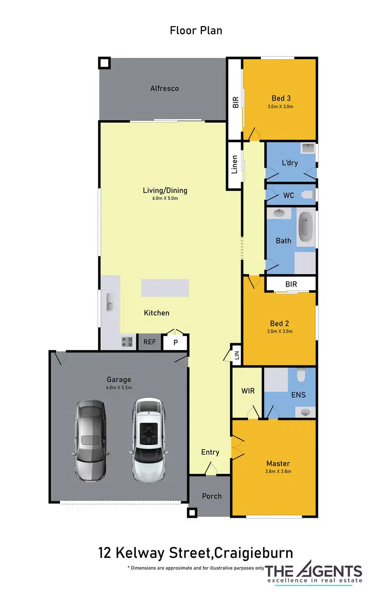Floorplan of Homely house listing, 12 Kelway Street, Craigieburn VIC 3064