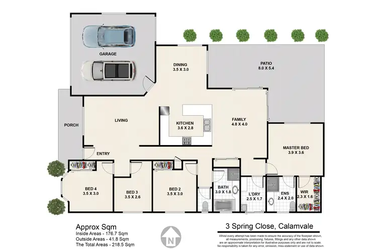 Floorplan of Homely house listing, 3 Spring Close, Calamvale QLD 4116