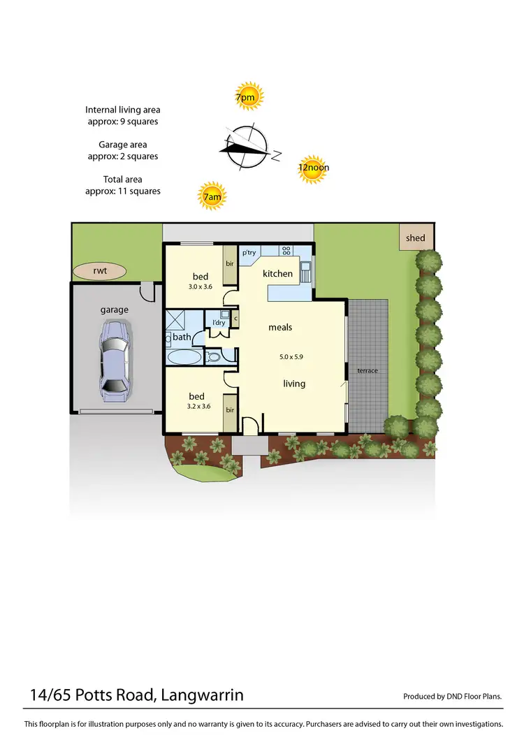 Floorplan of Homely unit listing, 14/65 Potts Road, Langwarrin VIC 3910