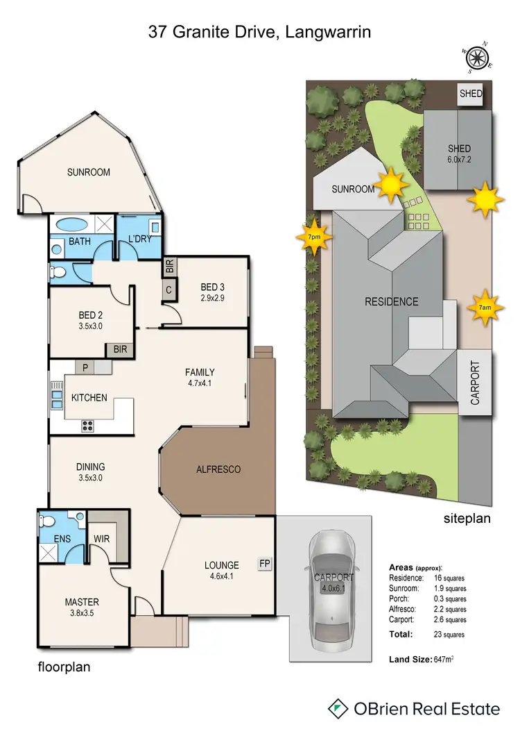 Floorplan of Homely house listing, 37 Granite Drive, Langwarrin VIC 3910