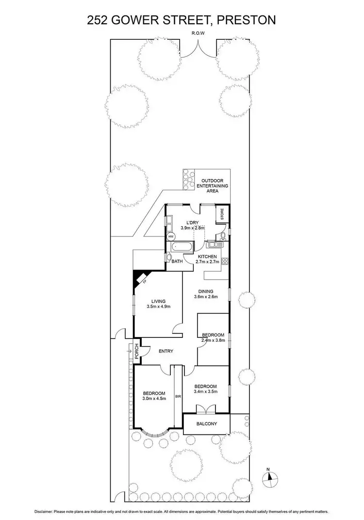 Floorplan of Homely house listing, 252 Gower Street, Preston VIC 3072