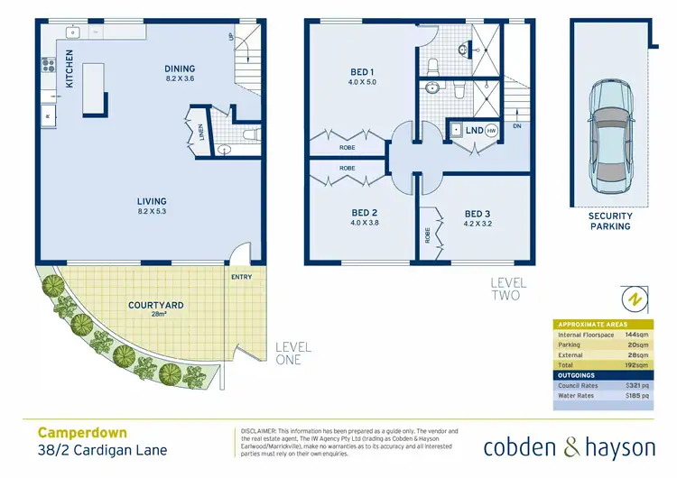 Floorplan of Homely townhouse listing, 38/2 Cardigan Lane, Camperdown NSW 2050