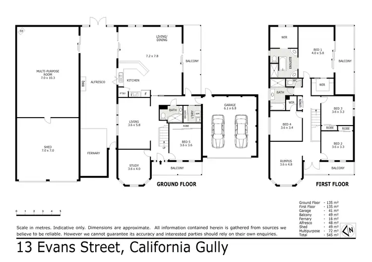 Floorplan of Homely house listing, 13 Evans Street, California Gully VIC 3556