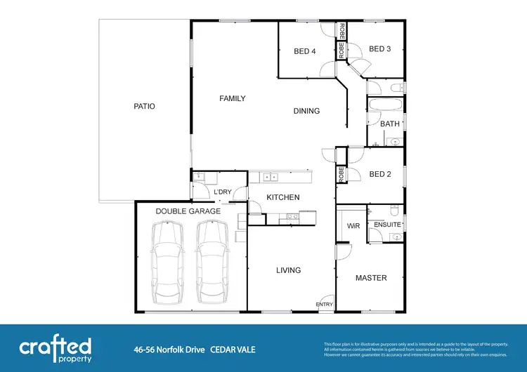 Floorplan of Homely house listing, 46-56 Norfolk Drive, Cedar Vale QLD 4285